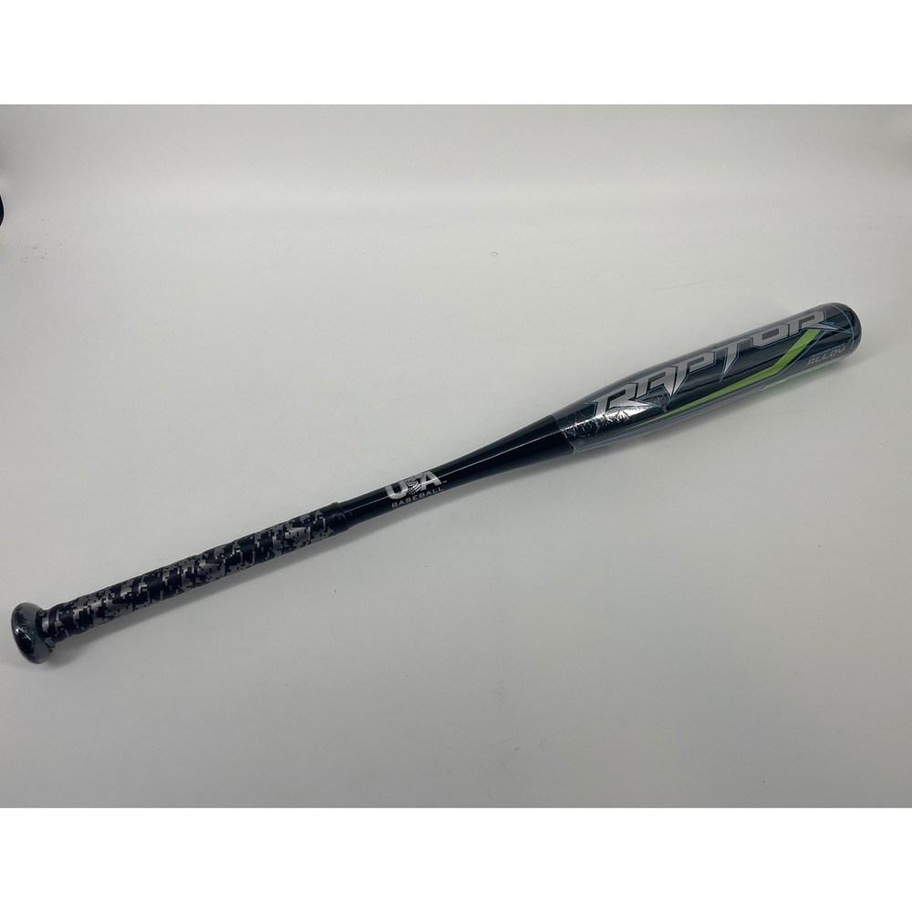 Rawlings Raptor USA Baseball Bat 30 inch -10 Alloy Youth Black Blue Green US2R10